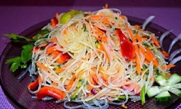 Korean funchose salad - 5 recipes with photos step by step