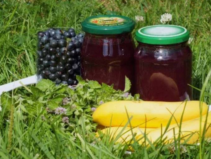 Confiture de myrtilles à la banane