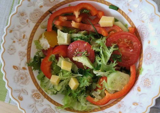 Avocado and cheese salad