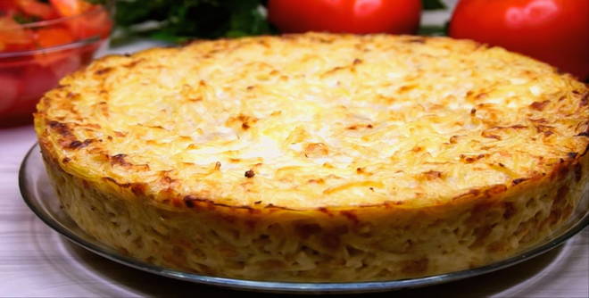 Casserole de pâtes à la viande hachée comme à la maternelle