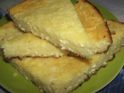 Casserole de caillé aux zestes de citron