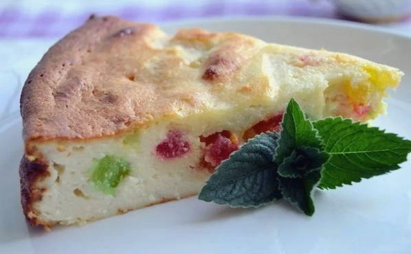 Casserole de fromage cottage aux fruits confits