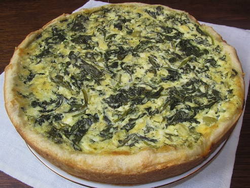 Sorrel and cheese pie