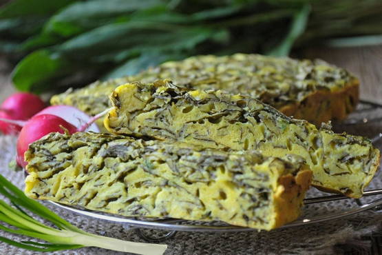 Tarte à l'oseille en gelée sur kéfir