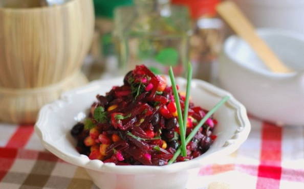 Salade de betteraves et haricots