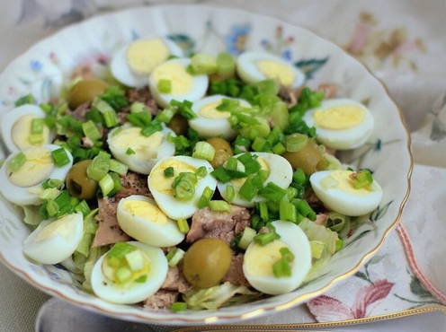 Salade de foie de morue PP