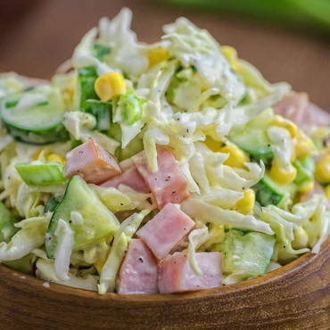 Salade de jambon et chou