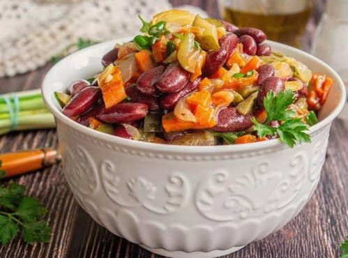 Beans and Cucumber Salad