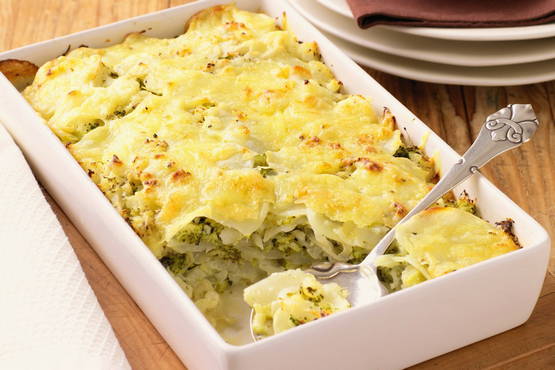 Cauliflower casserole with meat