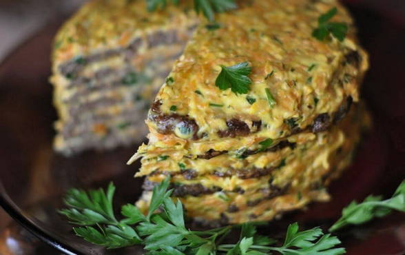 Gâteau de foie de boeuf aux carottes