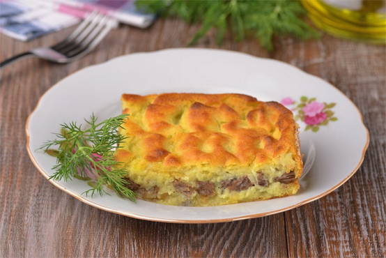 Potato casserole with beef