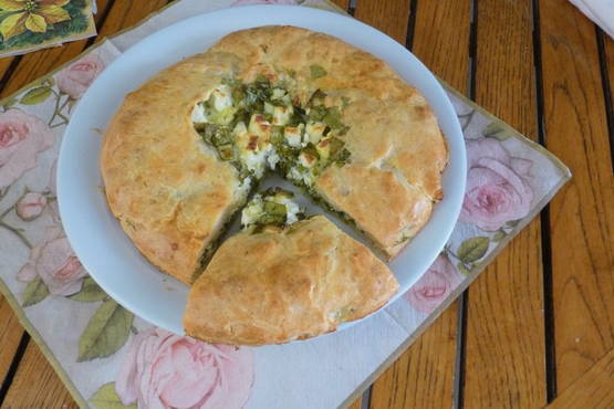 Tarte à l'oseille non sucrée