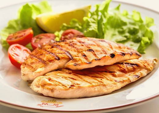 Grilled chicken chops