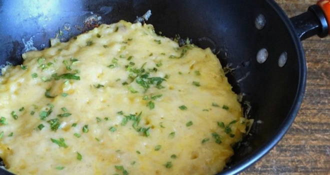 Potato casserole in a pan