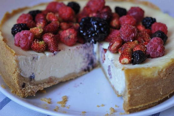 Cheesecake aux fruits rouges surgelés