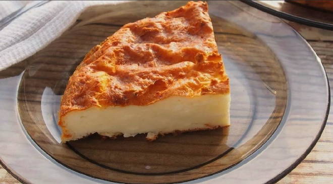 Cottage cheese casserole with orange zest