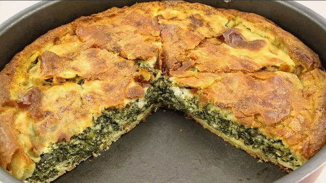 Sorrel and egg pie