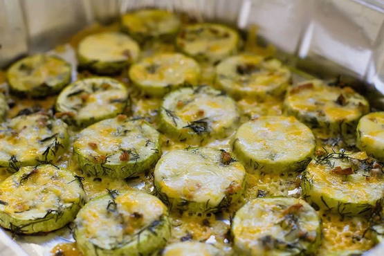 Courgettes au four sans huile