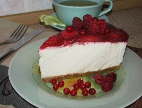 Cheesecake without baking with sour cream