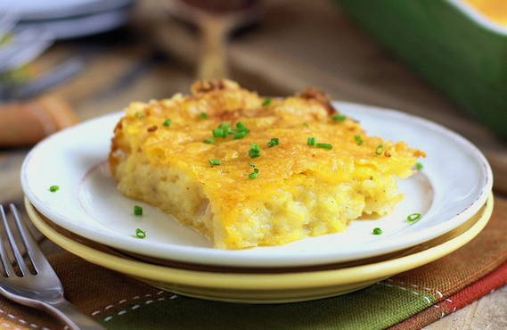 Raw potato casserole