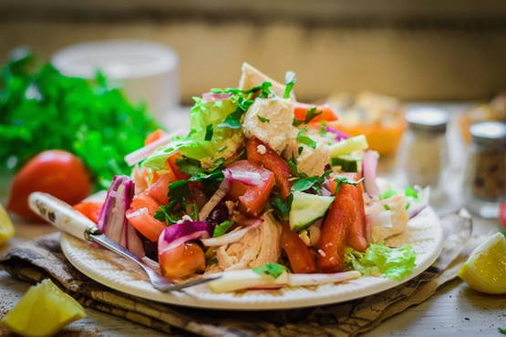 Salade de poulet diète