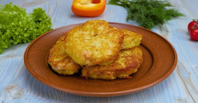 Côtelettes de poulet en pâte de pommes de terre