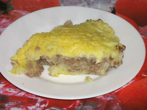 Casserole de pommes de terre au boeuf haché