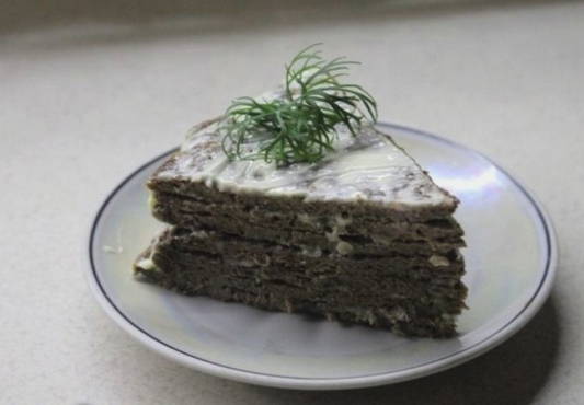 Classic beef liver liver cake