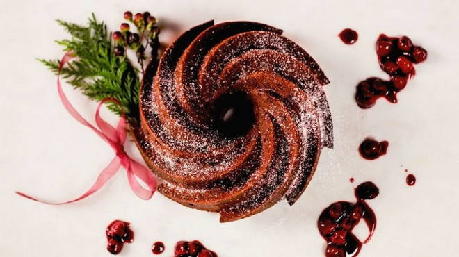 Chocolate cupcake with cherry