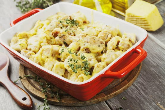 Cauliflower and chicken casserole