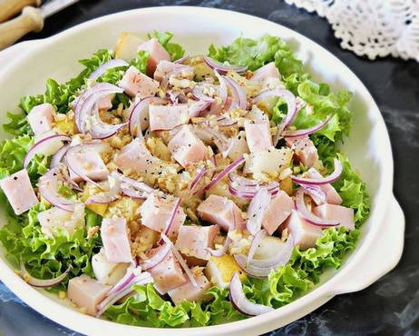 Salade de jambon sans mayonnaise