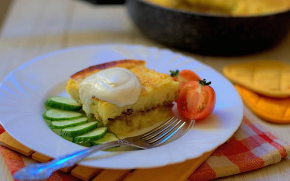 Potato casserole for children