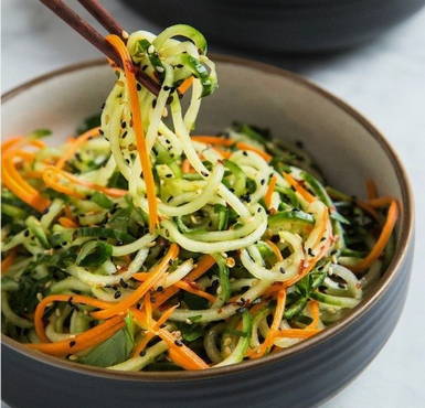 Korean cucumbers with soy sauce