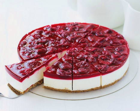 Cheesecake aux cerises sans cuisson