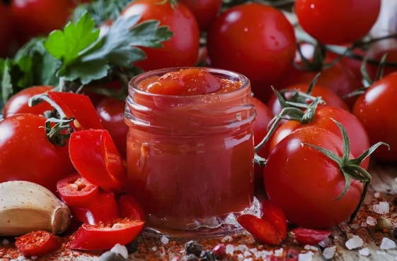 Homemade ketchup for the winter