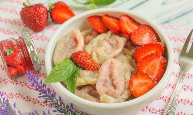 Boulettes aux fraises sans oeufs