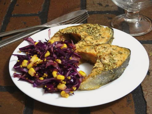 Baked pink salmon PP