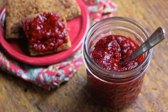 Raspberry jam for the winter