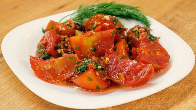 salade de tomates coréenne