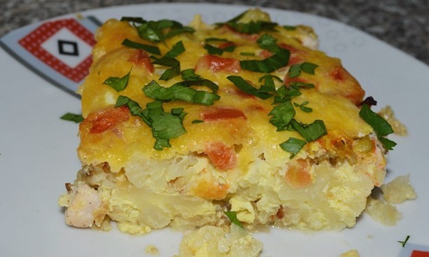 Casserole de chou-fleur et courgettes hachées