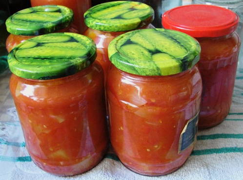 Zucchini uncle bens salad with tomato paste