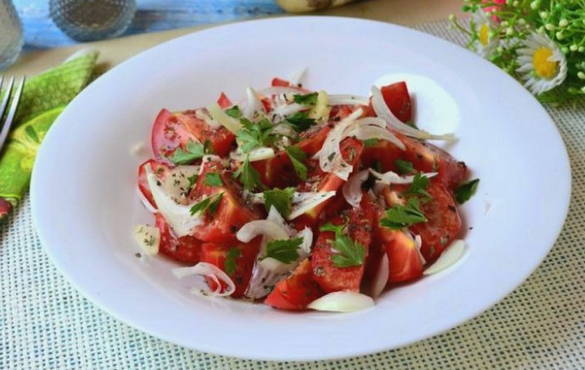 Tomates au basilic et au miel