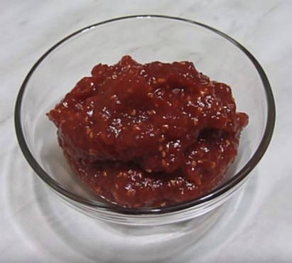 Gelée de framboise à l'agar-agar