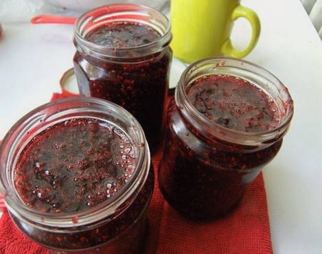 Confiture de framboises surgelée