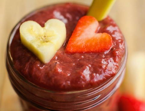 Strawberry jam with banana