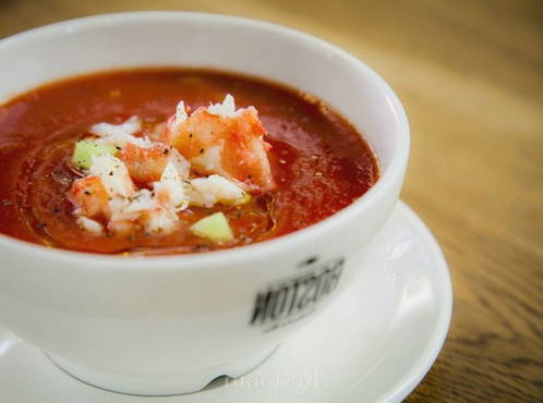 Gazpacho with crab