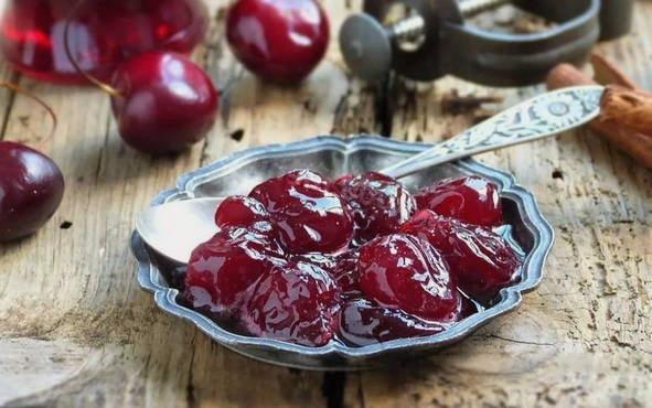 Unusual cherry jam