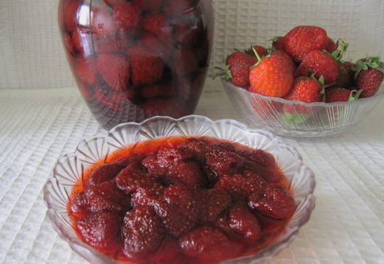 Confiture de fraises cinq minutes