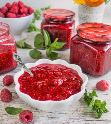 Confiture de Framboises à la Pectine