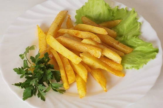 Frites sur le gril